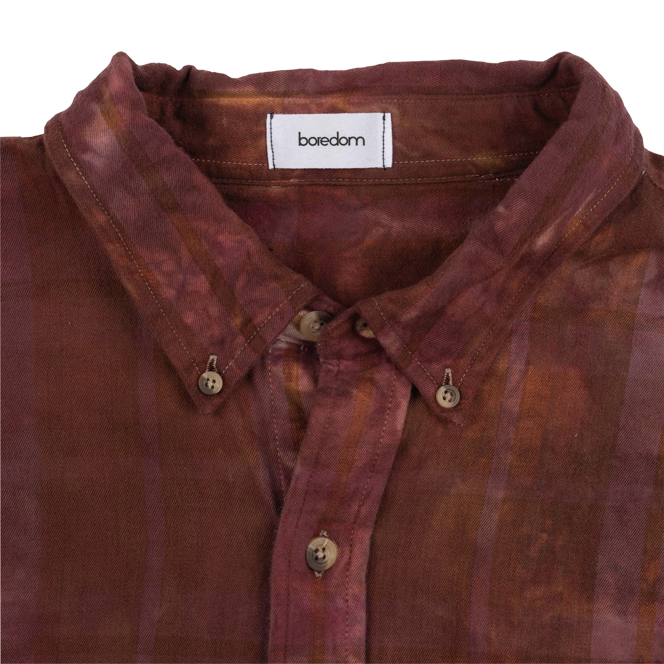 Recycled Button-Up Shirt - Orange Wine - XL/XXL