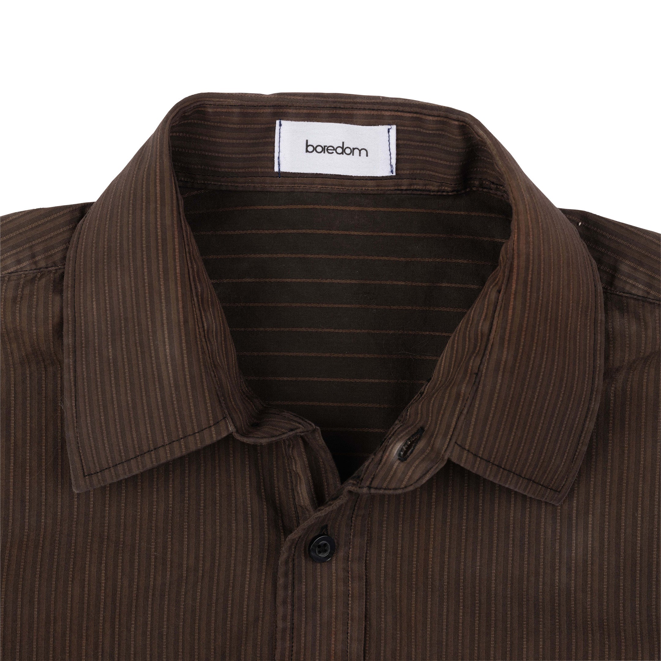 Recycled Button-Up Shirt - Espresso - M/L