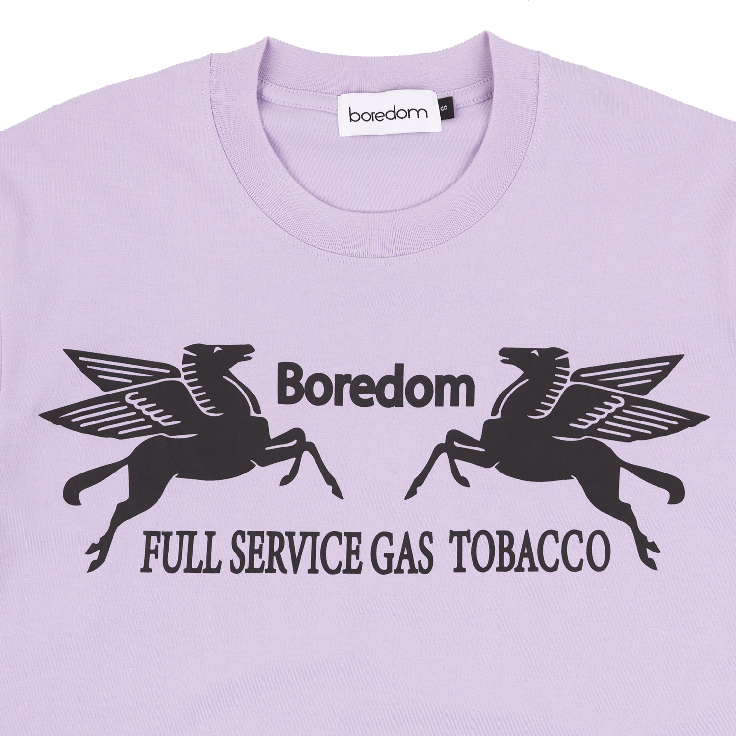 Boredom Gas Station T-Shirt - Light Lavender