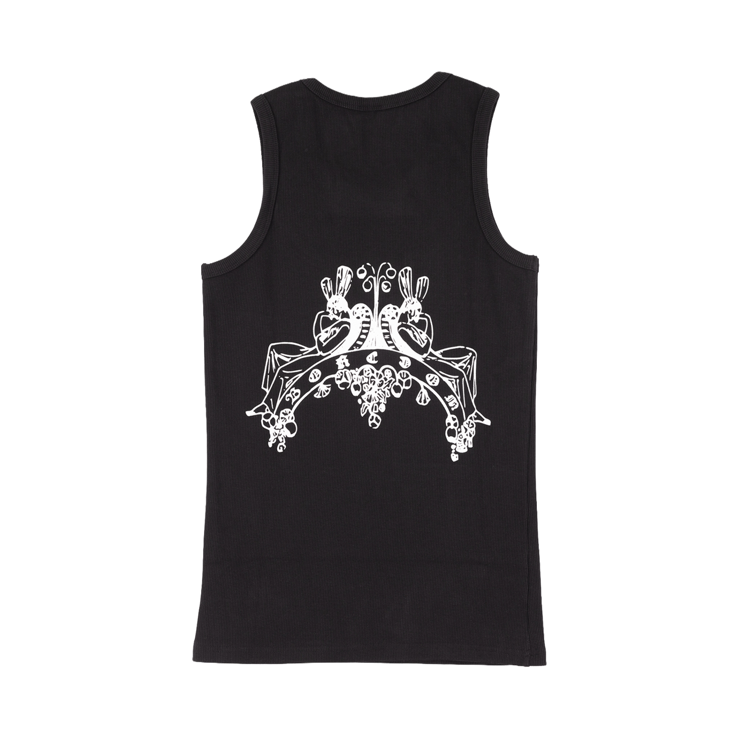 Boredom Cherub Tank Top-Black