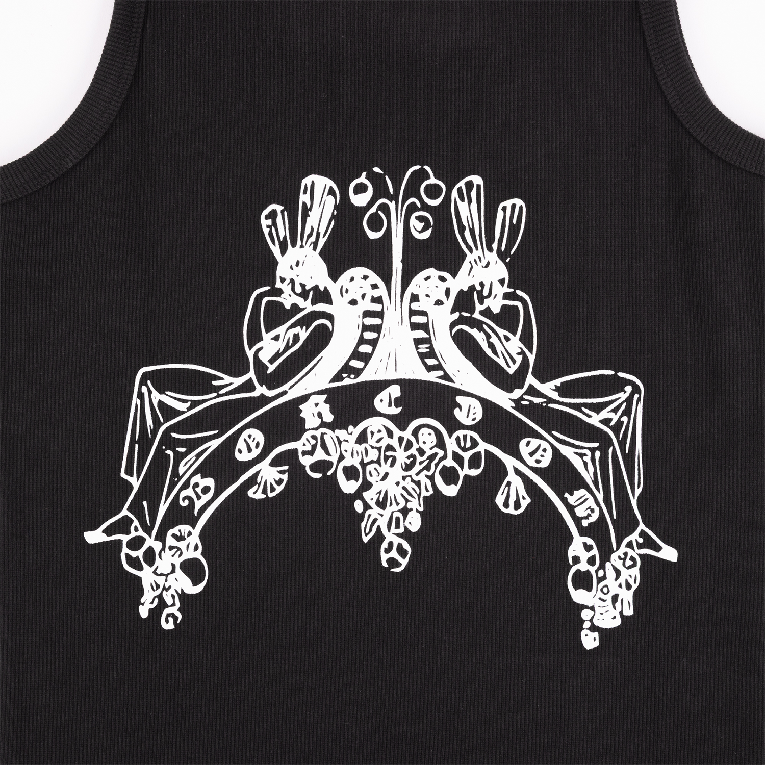 Boredom Cherub Tank Top-Black