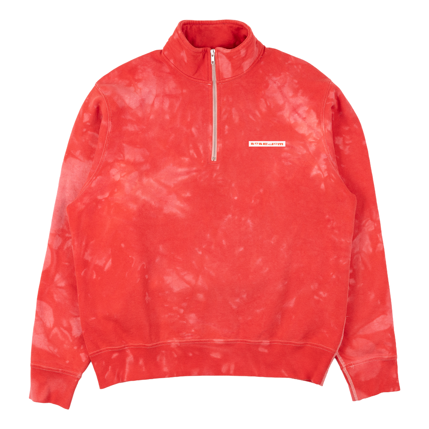 Boredom Bucket Blank Quarter Zip - Red