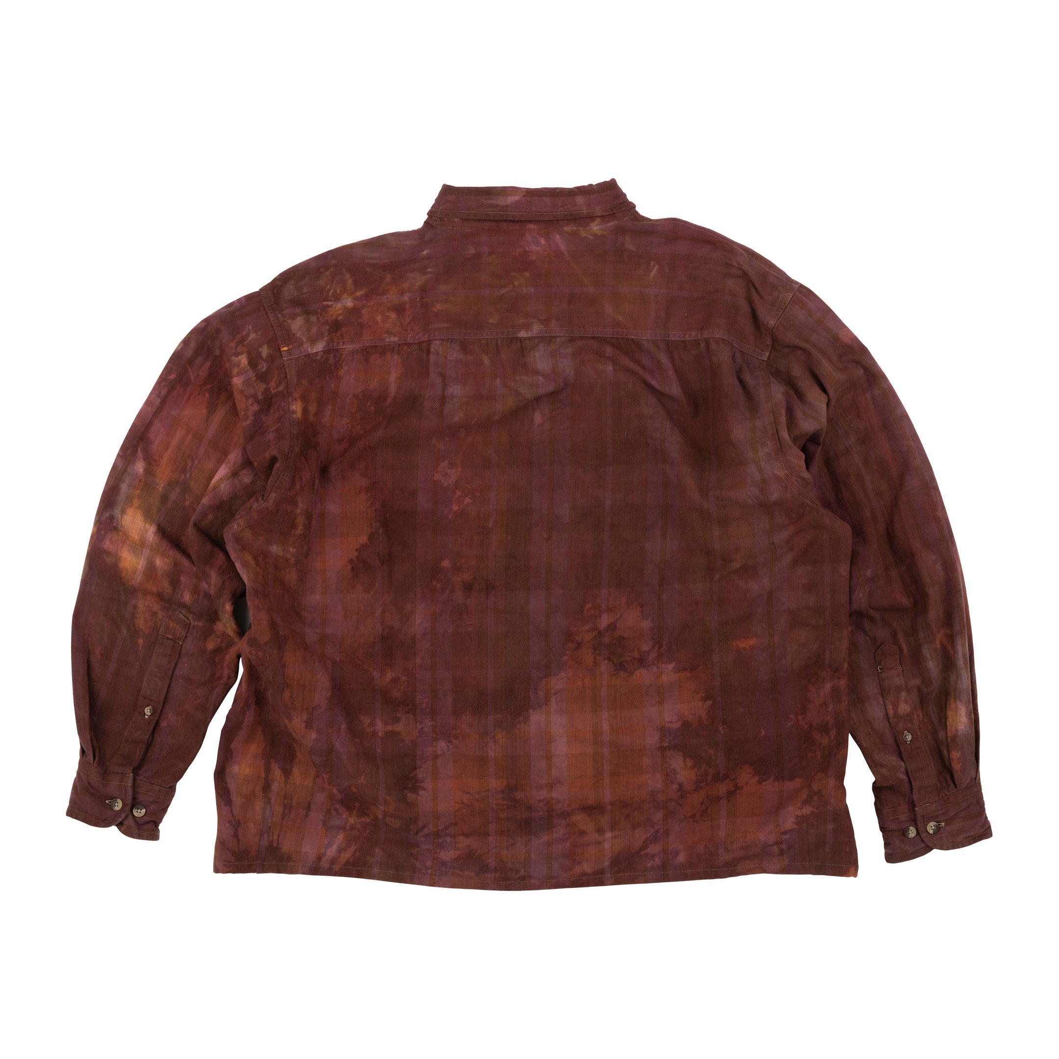 Recycled Button-Up Shirt - Orange Wine - XL/XXL