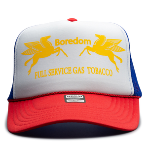 Gas Station Trucker Hat - Yellow Glue Stick