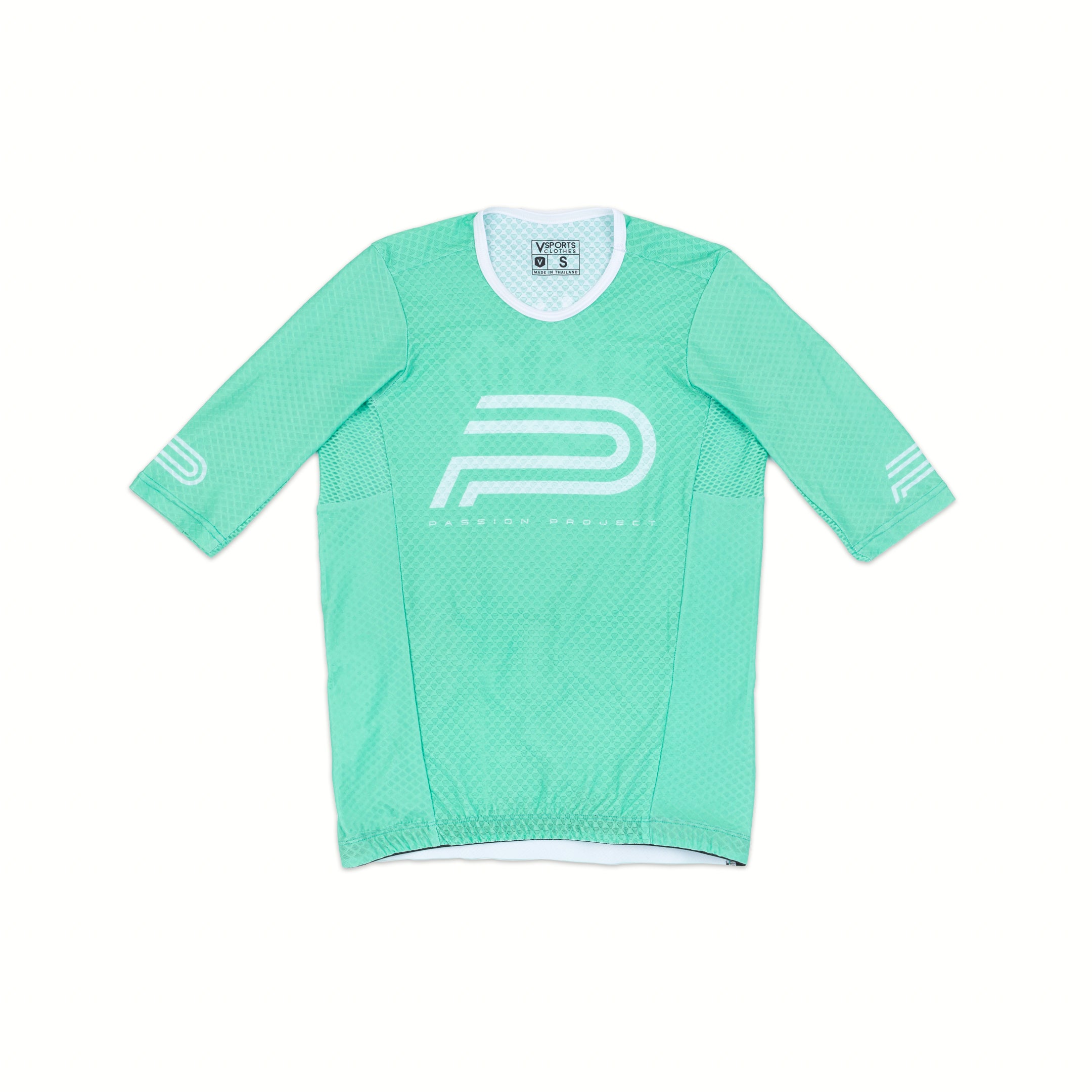 Passion Project Zipless Mesh Jersey - Mint / White