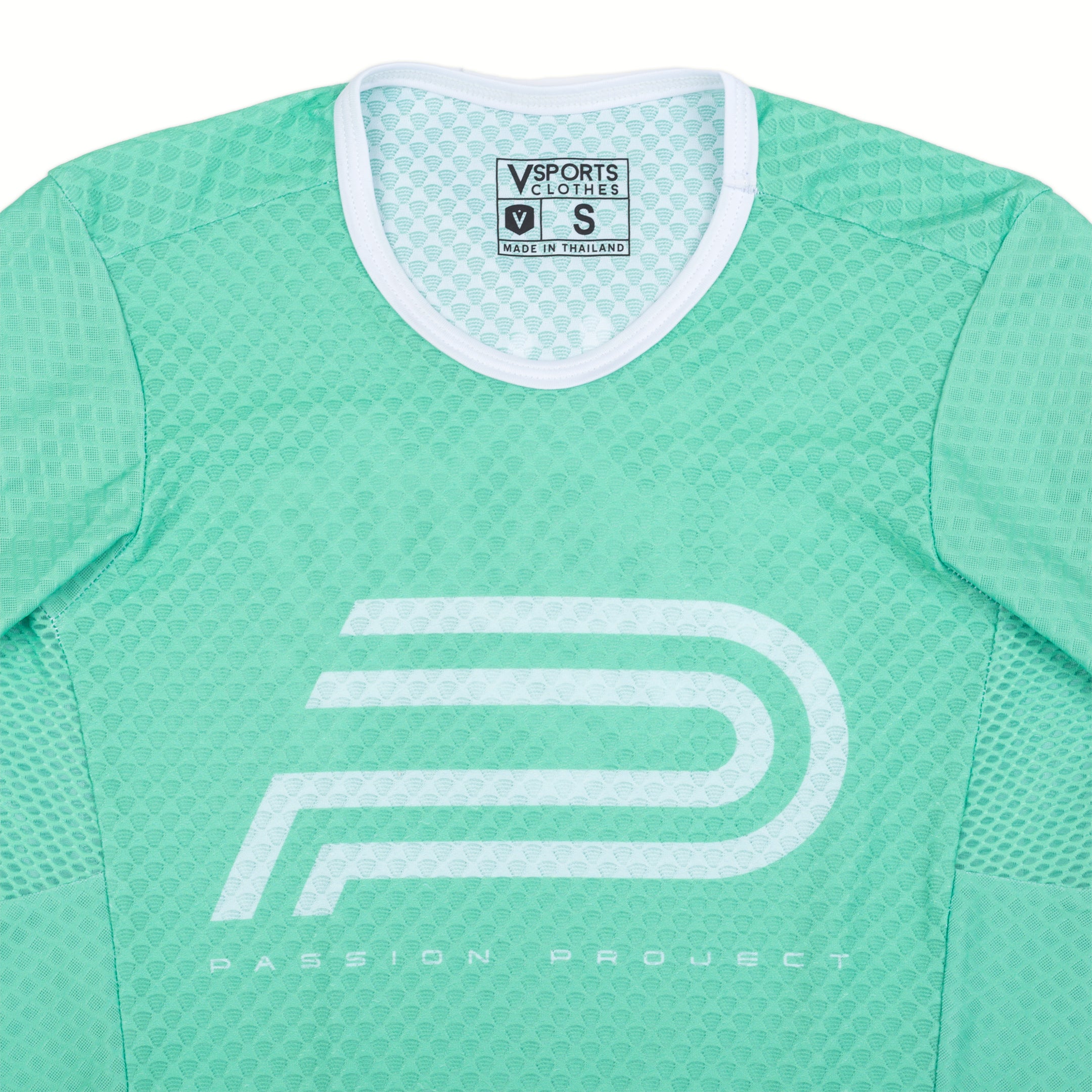 Passion Project Zipless Mesh Jersey - Mint / White