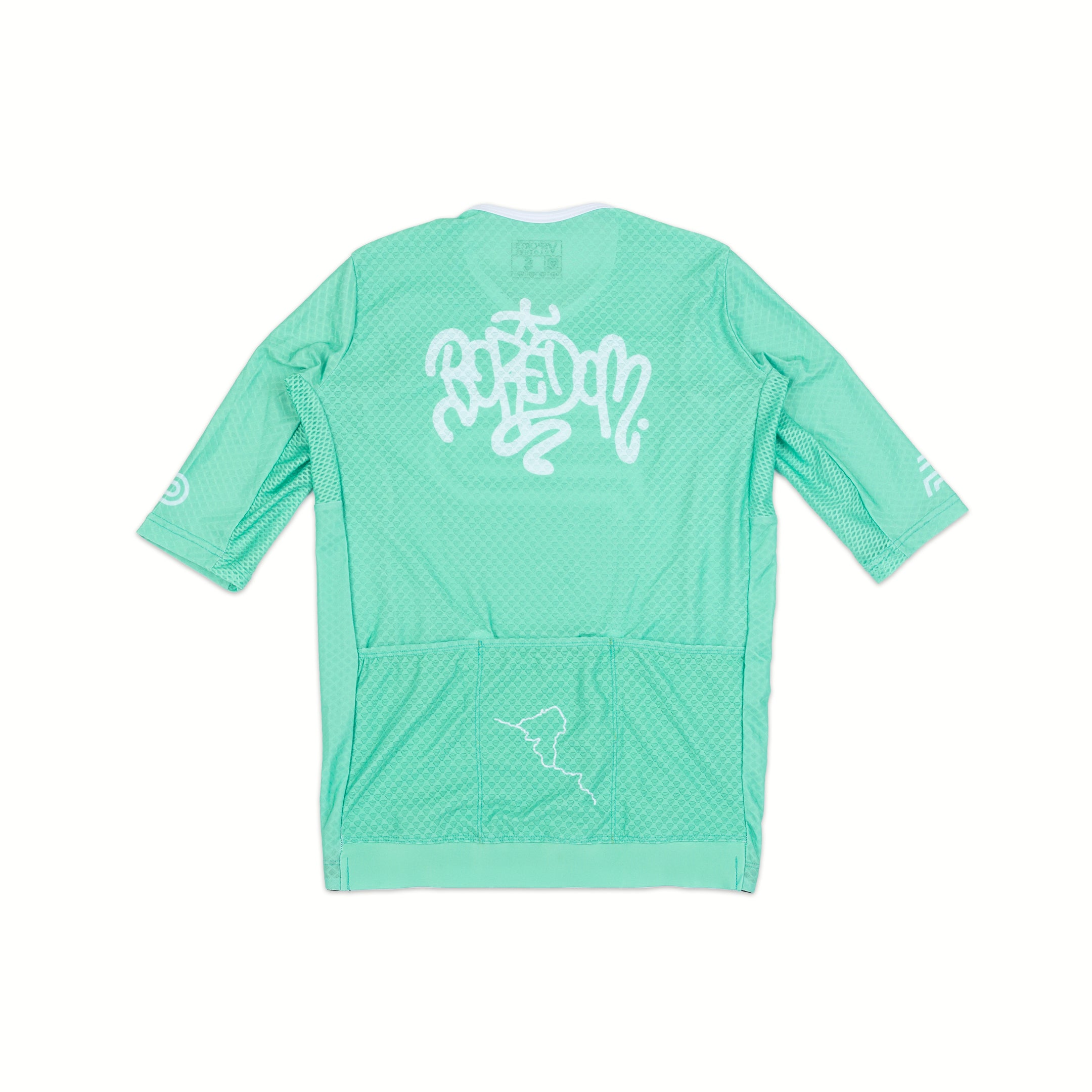 Passion Project Zipless Mesh Jersey - Mint / White