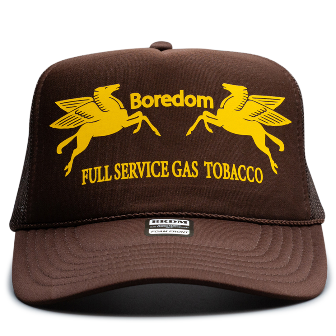 Gas Station Trucker Hat - Moldy Banana