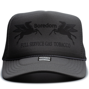 Gas Station Trucker Hat - Black Liquorice