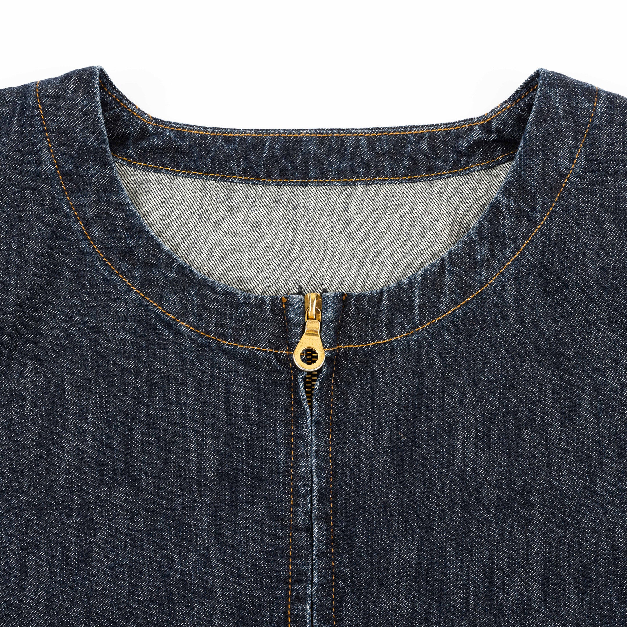 SAMPLE - Collarless Denim Chore Jacket