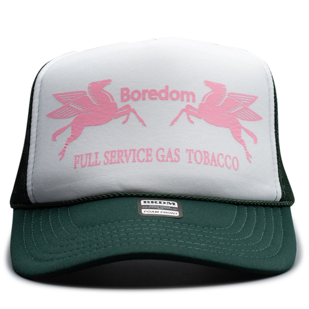 Gas Station Trucker Hat - Carnation