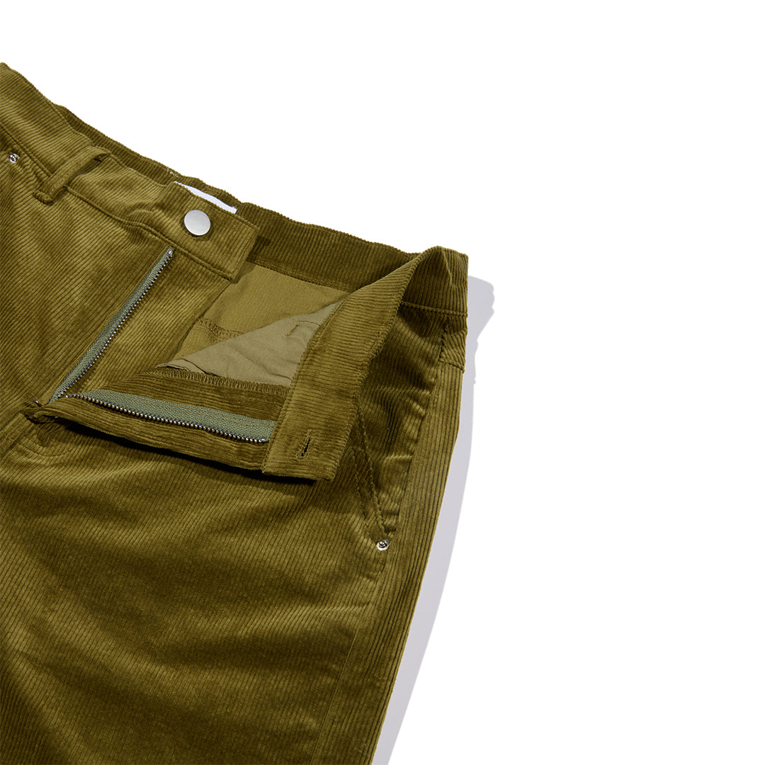 Corduroy Shorts - Olive Green
