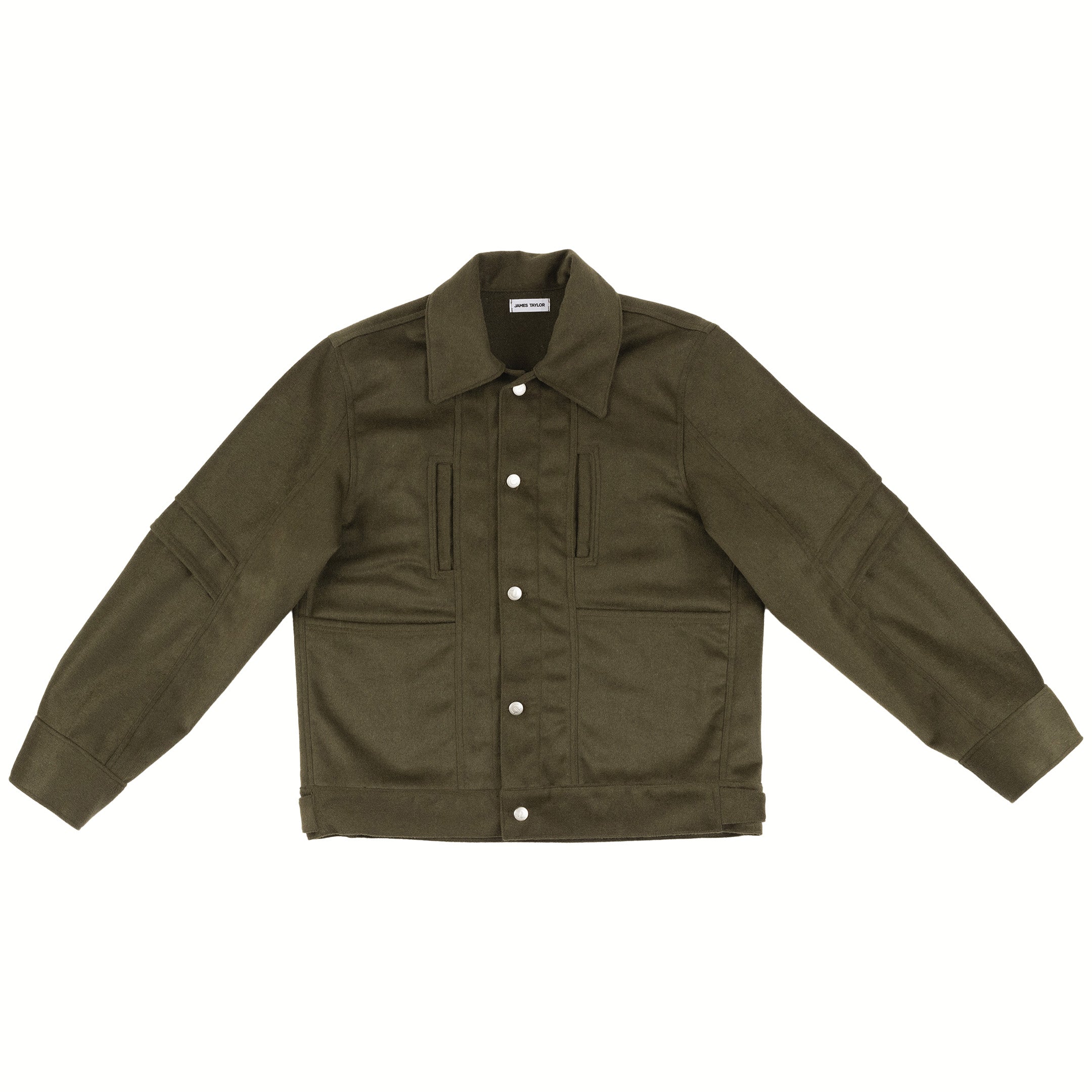 JT Wool Trucker Jacket - Olive