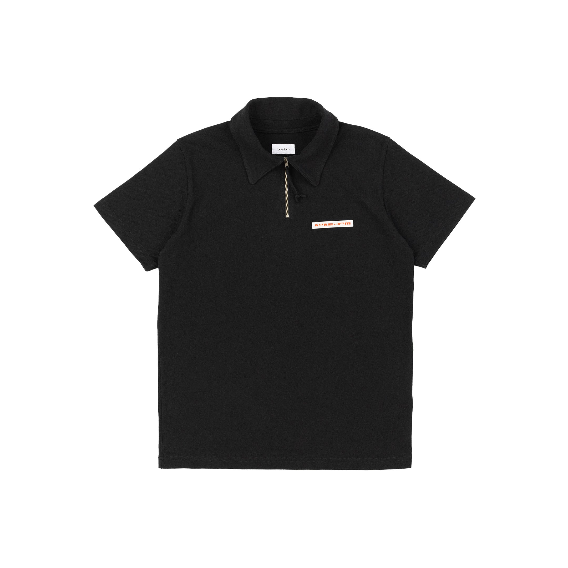 Heavyweight Re-Work Polo - Black Liquorice