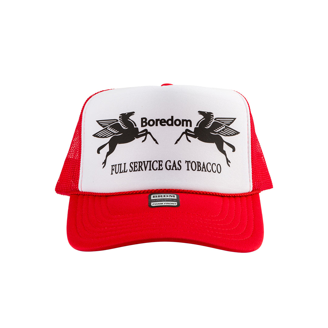 Newsletter Exclusive - Gas Station Trucker Hat - Red / White / Black