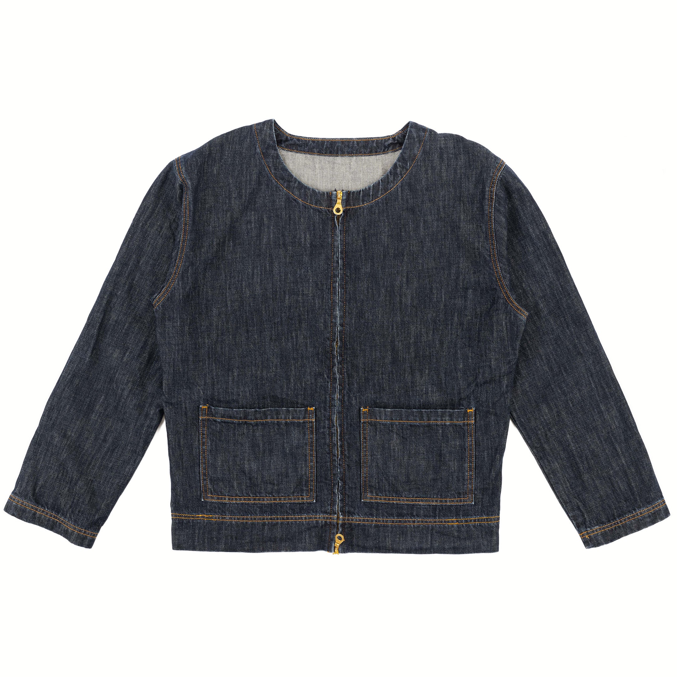 SAMPLE - Collarless Denim Chore Jacket