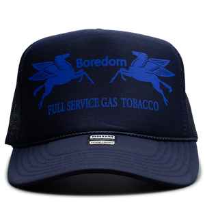 Gas Station Trucker Hat - Blueberry Explosion
