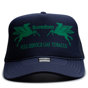 Gas Station Trucker Hat - Midnight Harvest