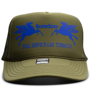 Gas Station Trucker Hat - Pistachio Blueberry