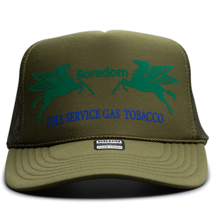 Gas Station Trucker Hat - Wine Gum