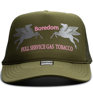 Gas Station Trucker Hat - Army Doll