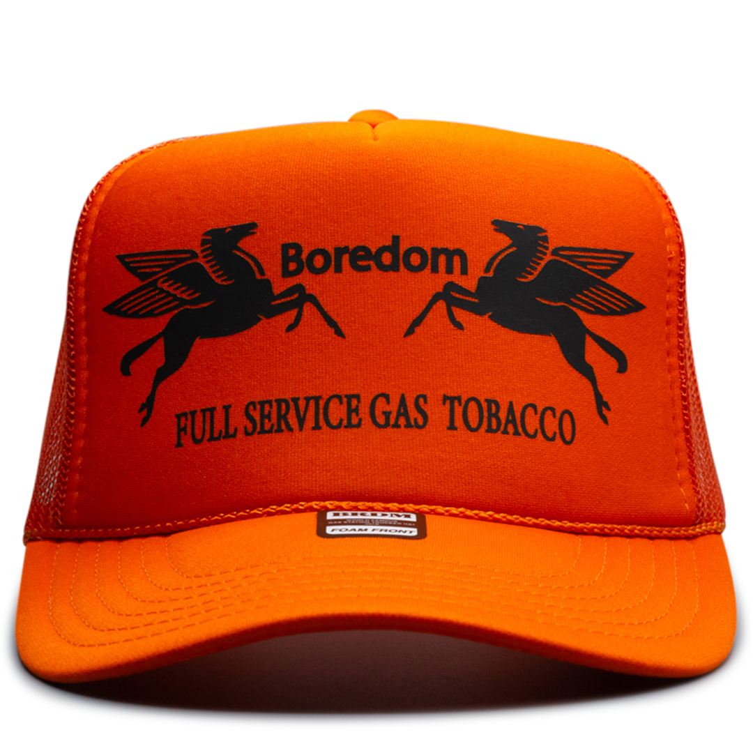 Gas Station Trucker Hat - Jack-o'-lantern