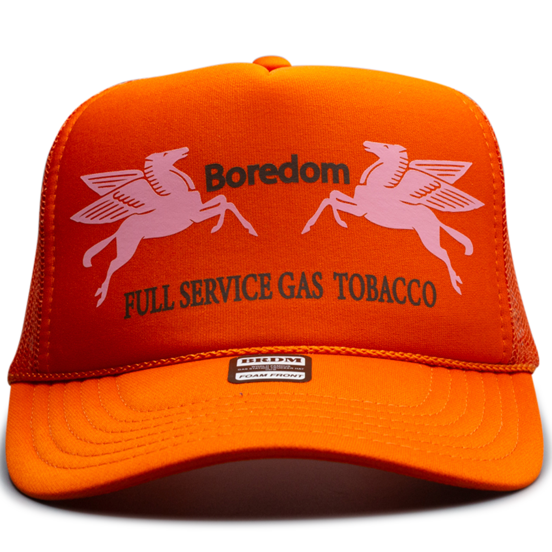 Gas Station Trucker Hat - Orange Juice After Brushing Your Teeth