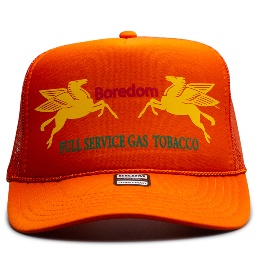 Gas Station Trucker Hat - Island Orange