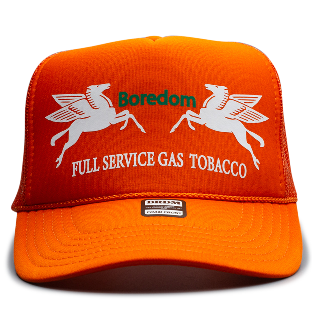 Gas Station Trucker Hat - Orange Crush