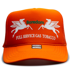 Gas Station Trucker Hat - Orange Crush