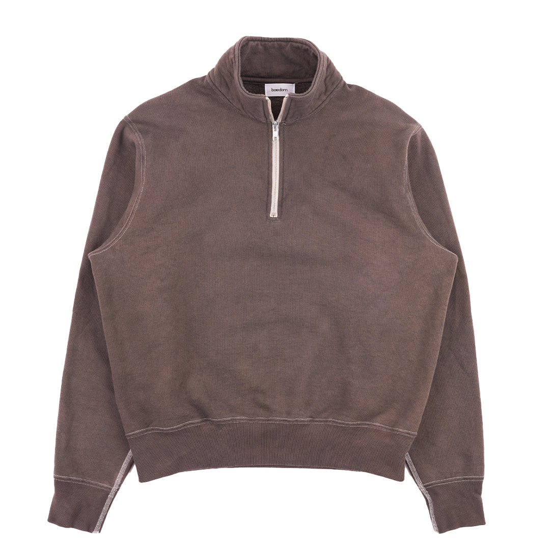Bucket Blank Quarter Zip - Espresso Brown