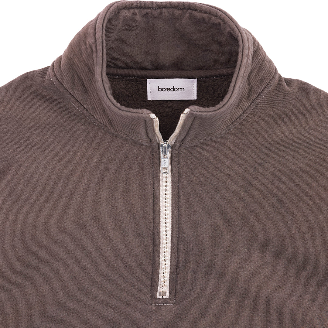 Bucket Blank Quarter Zip - Espresso Brown