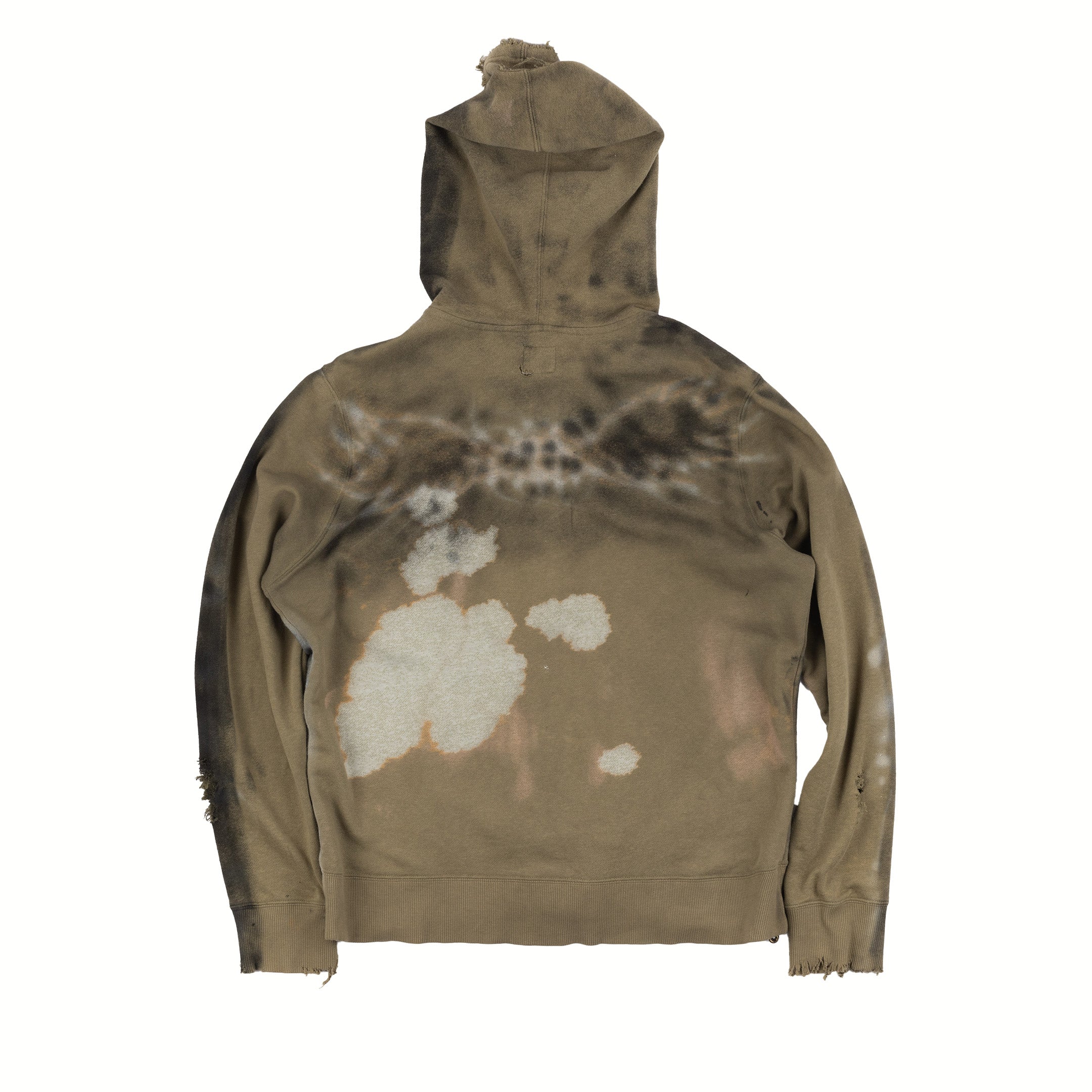 Painted Hoodie - Olive Green