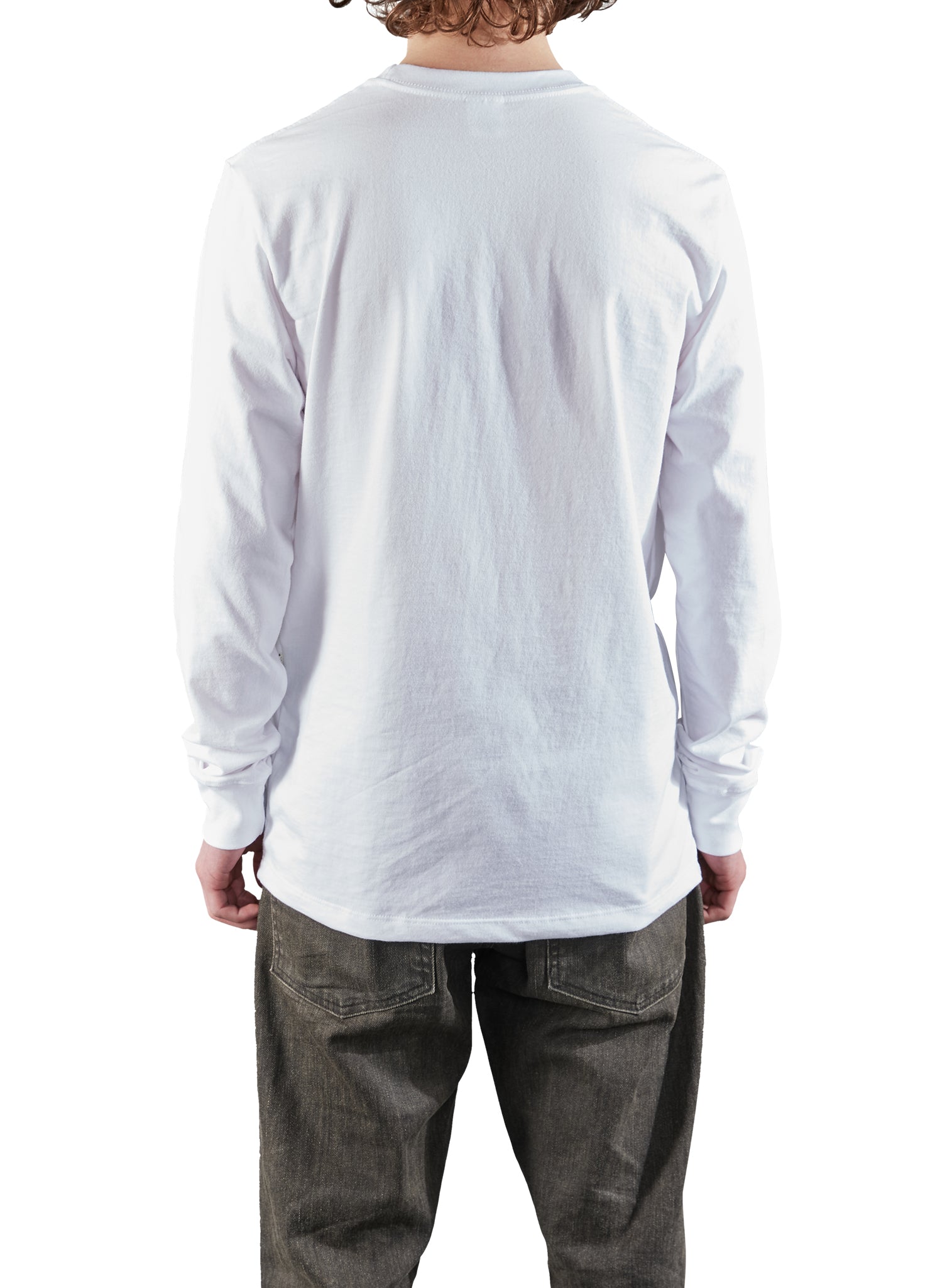 Word Mark Long Sleeve T-Shirt - White