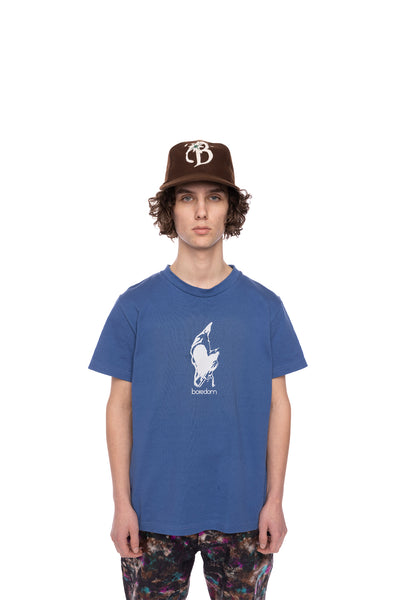 "Wizard" Graphic Heavyweight T-Shirt - Blue