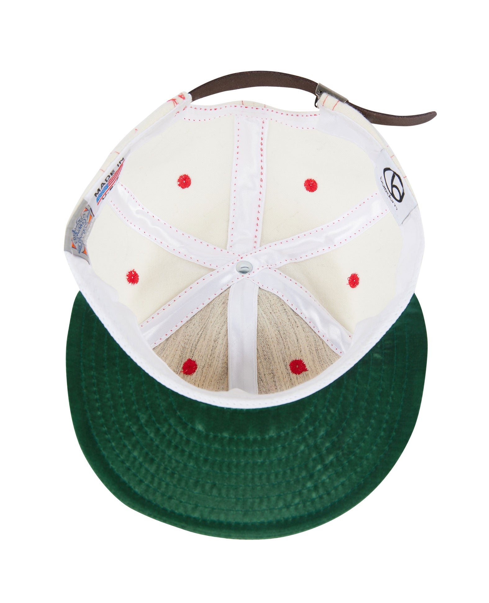 B-Star 6-Panel Hat - Cream / Red / Vintage White