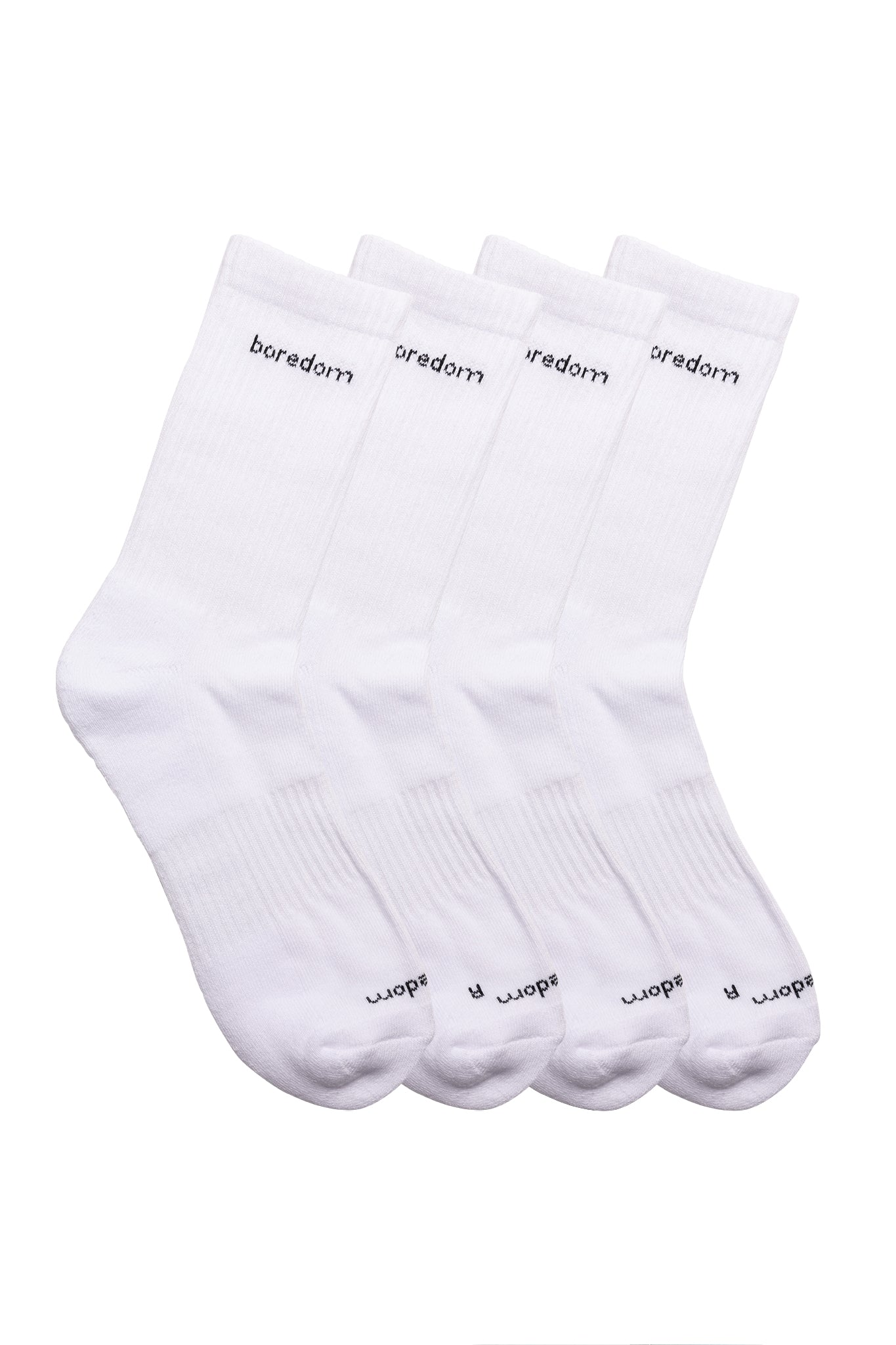 Word Mark 2-Pack of Socks - White